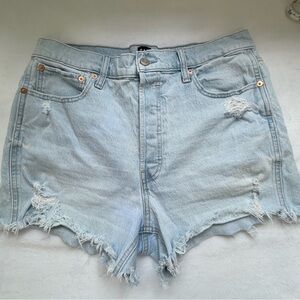 GAP Lightwash Highwaisted Cheeky Denim Shorts